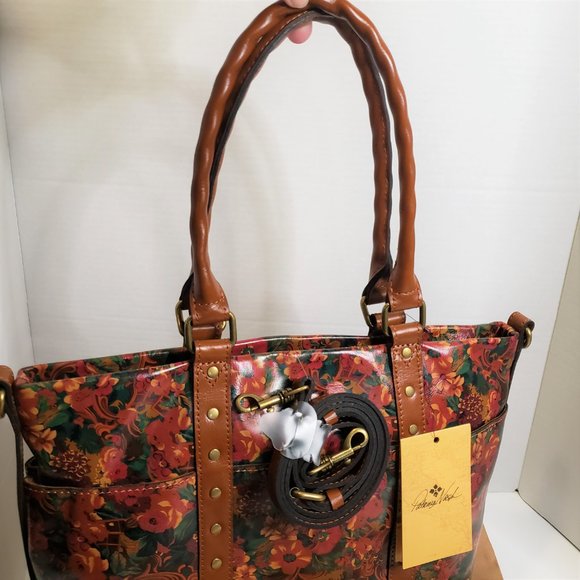 NWT Patricia Nash Leather Rustic Nature Collection Handbag Tote - Picture 6 of 14